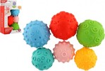 Set mit 6 Bällen mit Gummistruktur, 6–8 cm