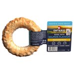 Ontario Protein csemege lazac ízű, rágós bagel 1db 8,9cm