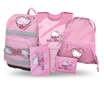 BAAGL SET 5 Zippy Plus Hello Kitty Sweet Leopard: cartella, astuccio, sacchetto, grembiule, portafog
