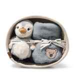 STEIFF Friends Lio pinguino set regalo con bavaglino