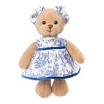 BUKOWSKI Lilly ours en peluche robe bleue 25 cm