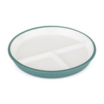 PETITE&amp;MARS Farfurie ceramică cu husă din silicon Misty Green