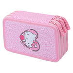 BAAGL Trousse scolaire à trois étages Hello Kitty Sweet Leopard GRS