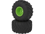 Arrma koleso dBoots Chevron MT, disk zelený (2)
