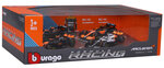 Bburago 1:43 RACE Formel F1 4PAC - McLaren F1 Team MCL38 (2024) #4 L.Norris #81 O.Piastri