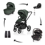 Kolica Move Cross 5X + autosjedalica XM Plus i-Size paket, Oak Green