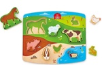 Drevené 3D puzzle Farma HAPE