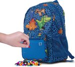 PIXIE CREW Kinder Rucksack Dino blau