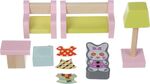 CUBIKA 15030 Wohnzimmer - Holzmöbel für Puppen
