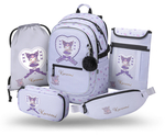 BAAGL SET 5 Core Kuromi Sweet One: Rucksack, Federmäppchen, Beutel, Gürteltasche, Laptop-Hülle GR