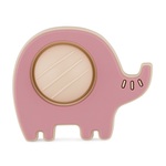 PETITE&amp;MARS Hračka silikónová Elephant Edwin Dusty Rose 6m+