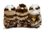 INKARI Plyšová hračka Alpaca Medium limited edition Brown Zebra 32cm