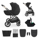 KINDERKRAFT Kočík kombinovaný 3v1 Prime 3 Venezian Black