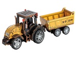 2Kids Toys Puzzle 3D din lemn Tractor cu remorcă
