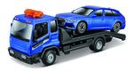 Bburago 1:43 STR FIRE Flatbed Tow Truck, w/Audi A6 Avant