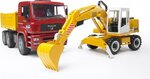 Bruder 02751 -  NÁKLADNÝ MAN S BAGROM LIEBHERR