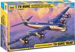 Model Kit letadlo 7038 - Tu-95 Soviet turboprop strategic bomber (1:144)
