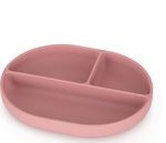 PETITE&amp;MARS Tanierik silikónový deliaci oválny Take&amp;Match Dusty Rose 6m+