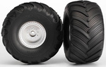 Traxxas koleso 3.0/2.0", polomatný disk, 19mm, pneu Terra Groove (pár)