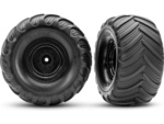 Traxxas kolo 2.0/3.0", disk črn offset 19mm, pnevmatika Terra Groove (par)