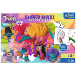 Trefl Puzzle 24 SUPER MAXI - Šťastný deň Trollov