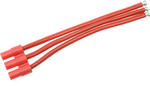 Konektor pozlátený 3.5mm 3-pin samica s káblom 14AWG 10cm