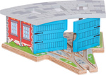 Bigjigs Rail Triple depo s vratima