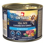 Konzerva Ontario Adult teľacie paté s príchuťou kurkumy 200g