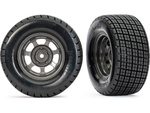 Traxxas kolo 2.2/3.0", disk dirt oval grafitově šedý, pneu Hoosier (2) (2WD přední)