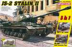 Комплект модел военен 6537 - JS-2 Сталин II (3 в 1) + Съветски пехотинци танкови ездачи (1:35)