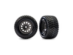 Traxxas koleso 2.1/2.6", disk uhlovo šedý, pneu Gravix (predné) (2)