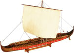 Dušek Vikingská predĺžená loď 1:72 kit