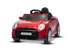 Elektrické autíčko BMW Mini Cooper 12V, červené, USB Vstup s Bluetooth pripojením na MP3 P