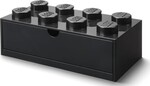 LEGO® Schreibtischbox 8 mit Schublade schwarz 316 x 158 x 113 mm