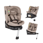 PETITE&amp;MARS Столче за кола Twistguard Pro i-Size Tan Brown Air 40-150 cm(0-36 kg)