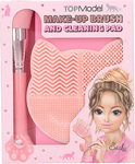 Top Model Make-up Brush and Cleaning Pad, 1x štetec, 1x čistiaca podložka