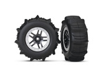 Traxxas kerek 2.2 / 3.0 ", SCT osztott-spoke szatén króm, lapátkerek (2)