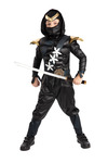 SUPER BLACK NINJA dětský kostým velikost (122-128 cm)