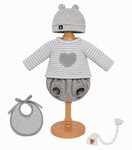 Guca 10072-190 abbigliamento per bambola bebè taglia 42–46 cm con accessori
