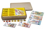 Wissner Pokladňa s bankovkami a mincami Euro
