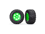 Traxxas Laufrad 4,3/5,7", Disc grün, Reifen Maxx AT (Paar)