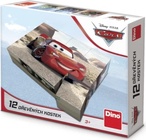 Drevené licenčné kocky Cars: Jazda – 12 kociek
