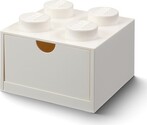 LEGO® stolný box 4 so zásuvkou biela 158 x 158 x 113 mm