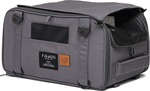 FIKAGO Tragbarer Reiseträger für Hunde und Katzen Truffle Grey