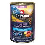 Konzerva Ontario Adult jahňacie paté s príchuťou rakytníka 400g