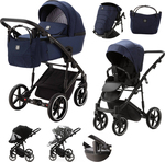 ADAMEX Kombikinderwagen Mobi New Lux Blue