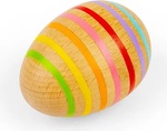 Bigjigs Toys Drevené hudobné vajcio pruhované