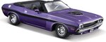 Maisto - 1970 Dodge Challenger R/T Convertible, metal fialový, 1:24