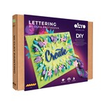 OKTO Lettering Výtvarný set Malování hmotou "CREATE" 30x40 cm