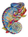 RECENTTOYS Drevené puzzle - Chameleón